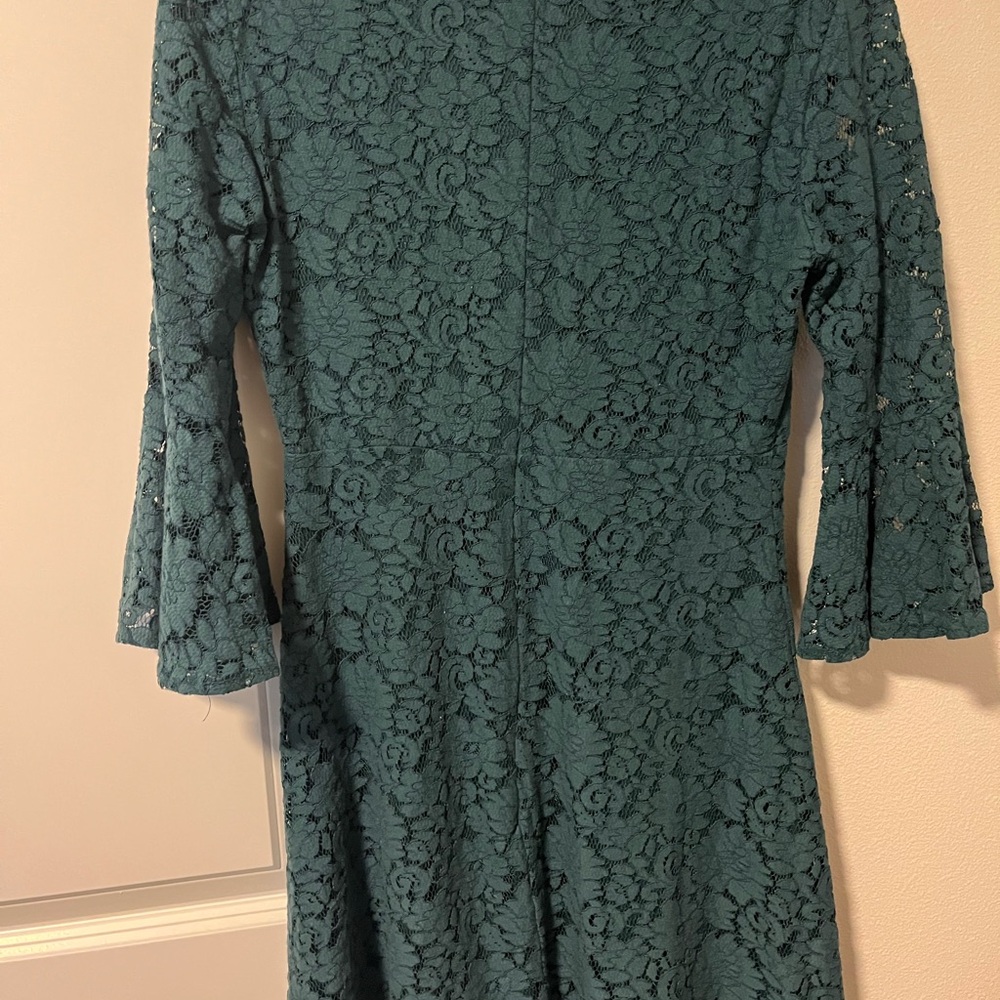 Lulus Hunter Green Lace Dress